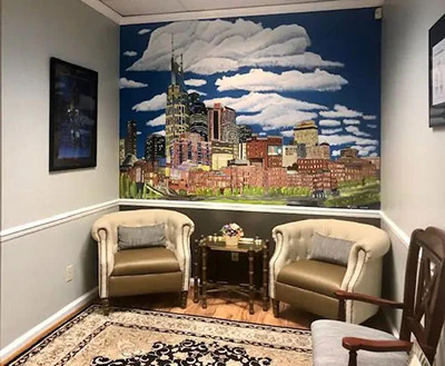 waiting room inside of Stein Dental Care in Nashville, TN