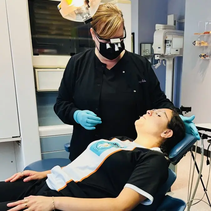 patient receiving dental care at Nashville dental office Stein Dental Care